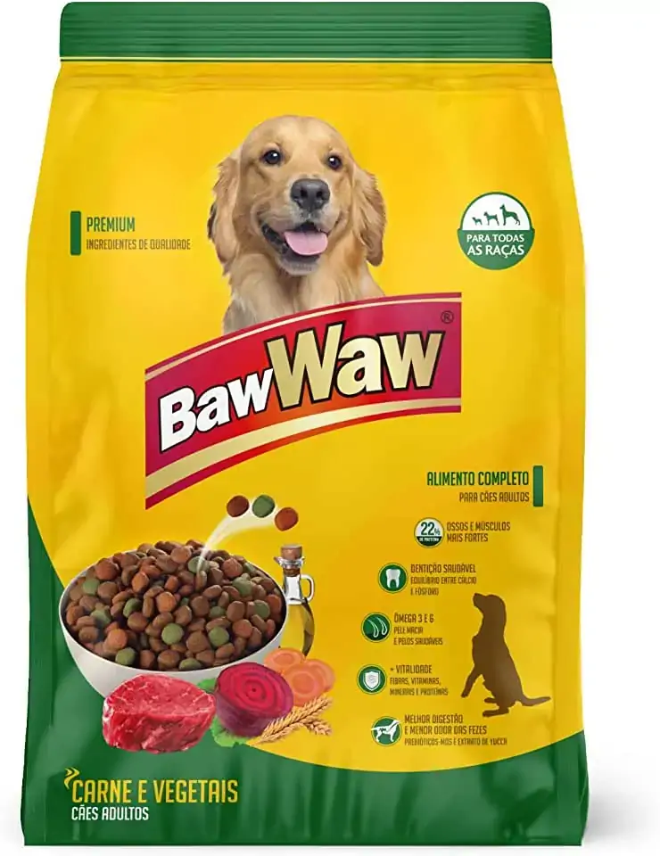 Racao Baw Waw Carne E Vegetais