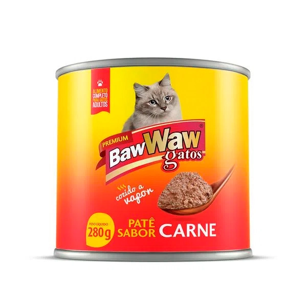 Alim Gatos Baw Waw Carne Lta