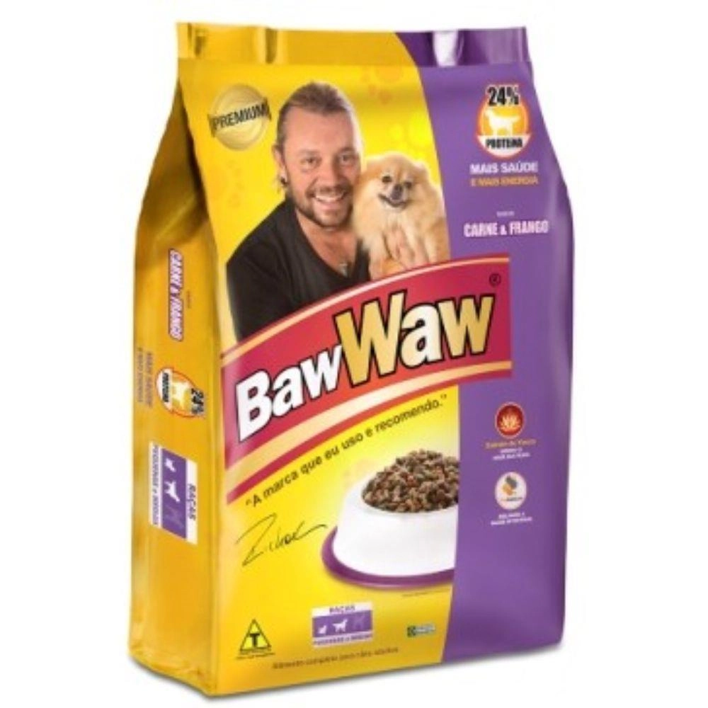 Racao Para Caes Filhotes Carne/leite 6kg Baw Waw