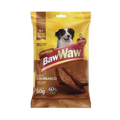 Bifinho Baw Waw 50g P/cao Pq/md Churrasco