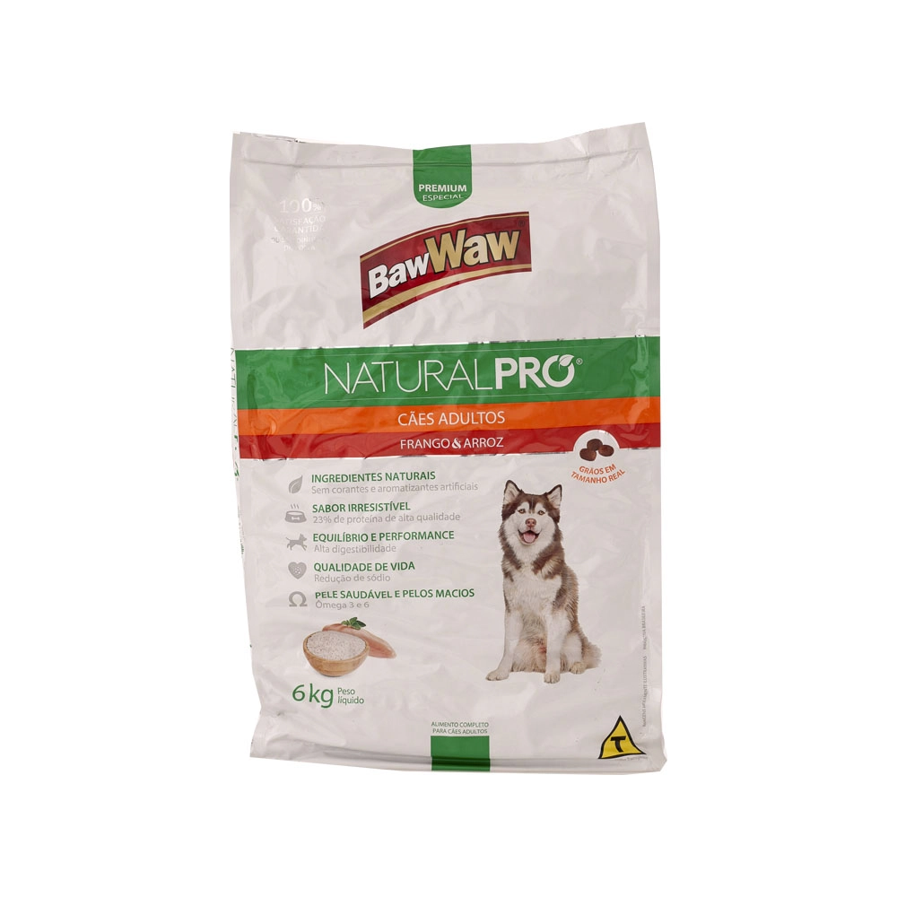 Alim P/caes Baw Waw Pro Alim Frango E Arroz 6kg