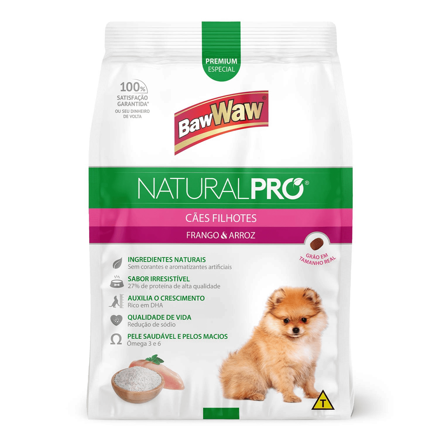 Alim P/caes Filhotes Baw Waw Pro Alim Frango E Arroz 6kg