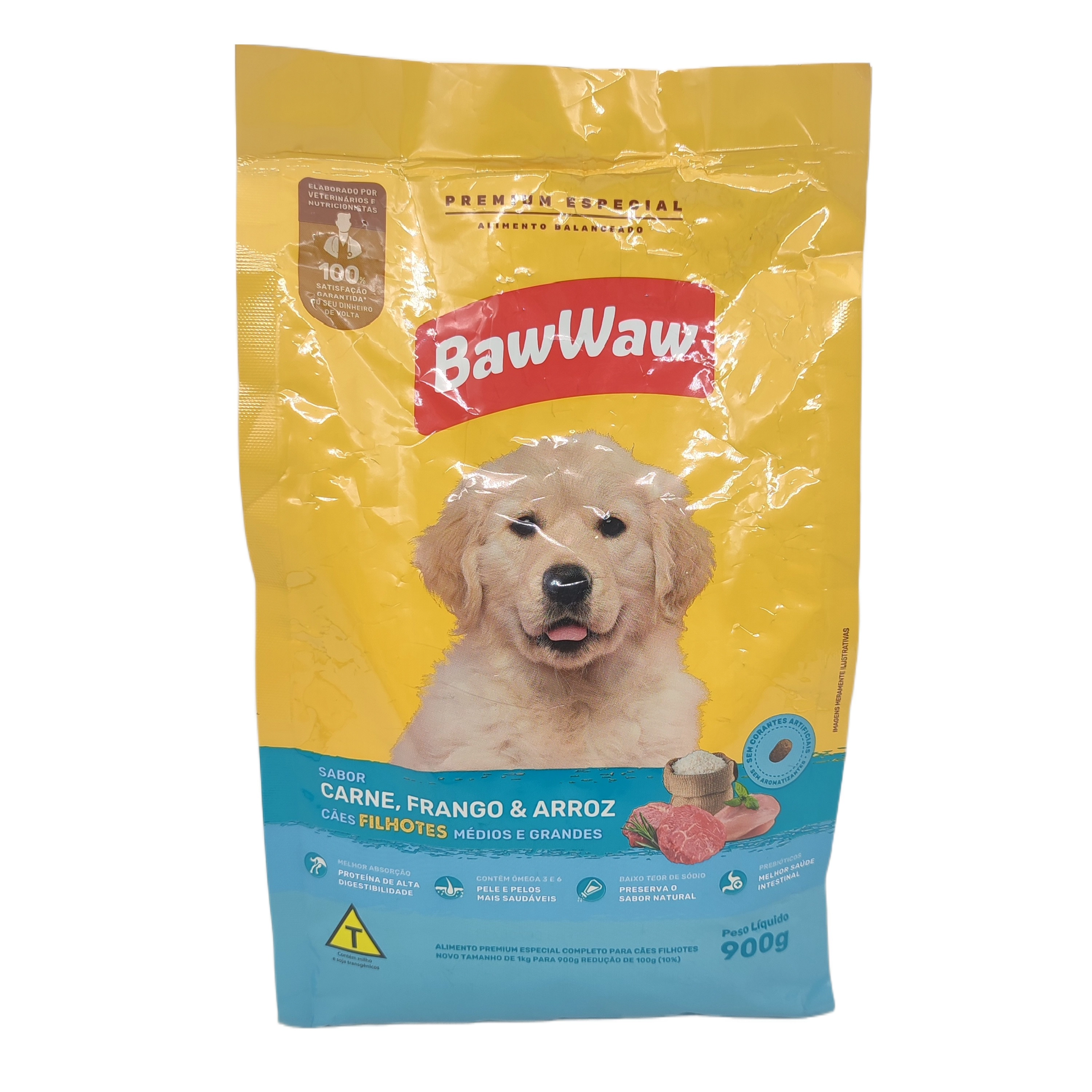 Alimento P/caes Baw Waw 2,5kg Carne/arroz