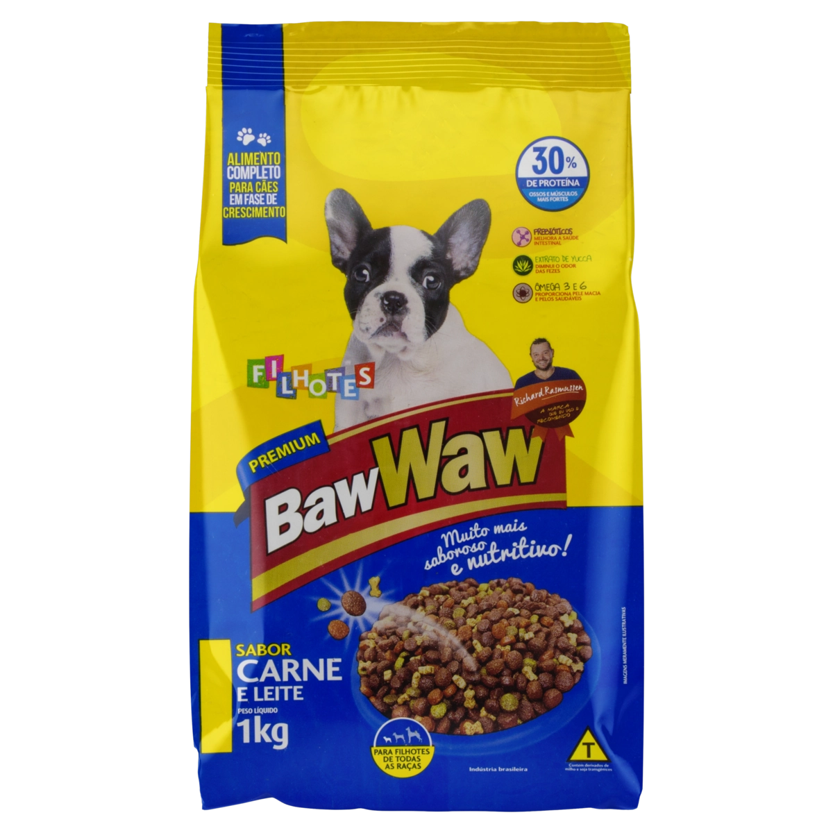 Racao Bawwaw Caes Filhotes Carne E Frango 900g