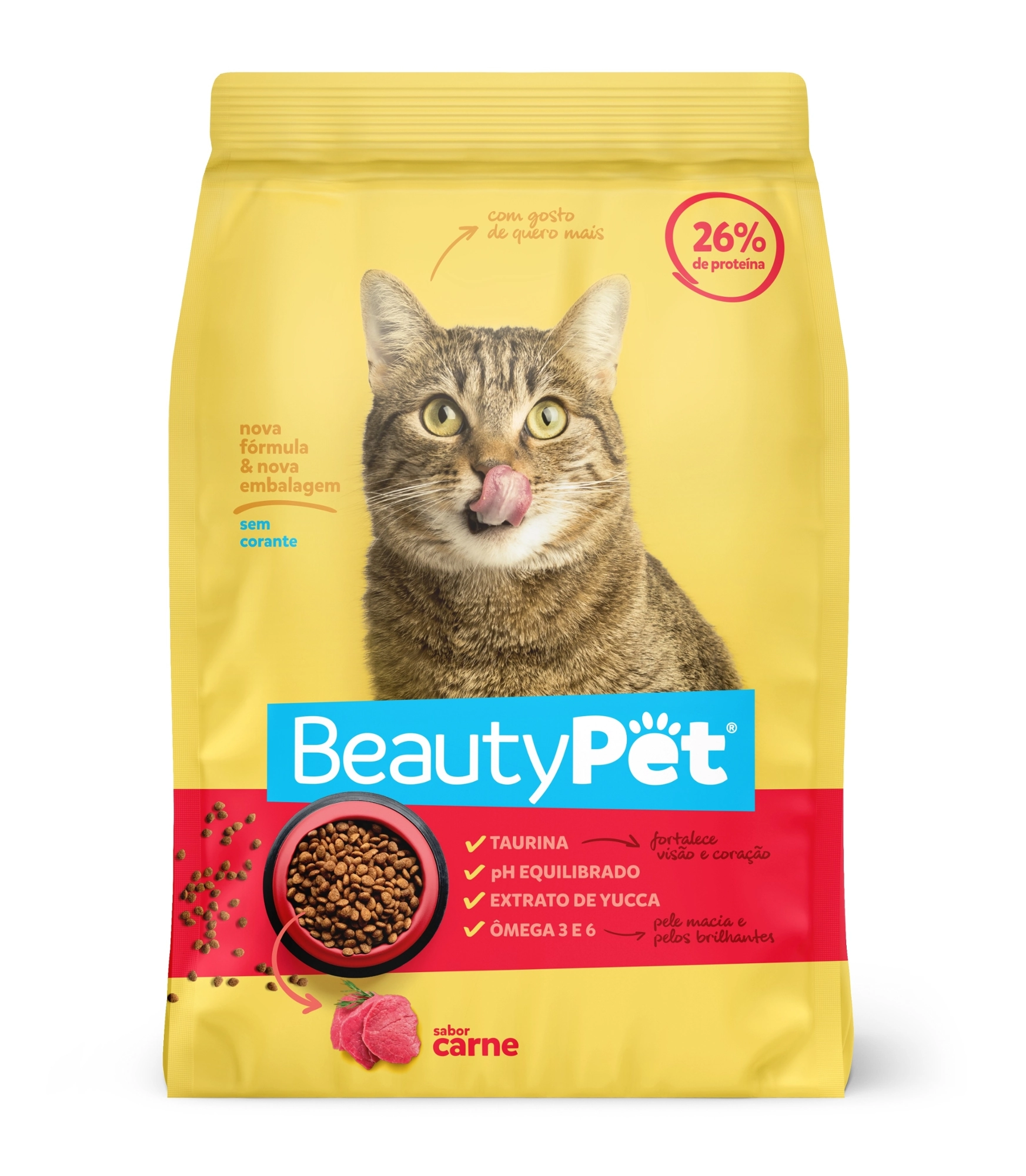 Racao Gatos Beauty Pet 900g Mix