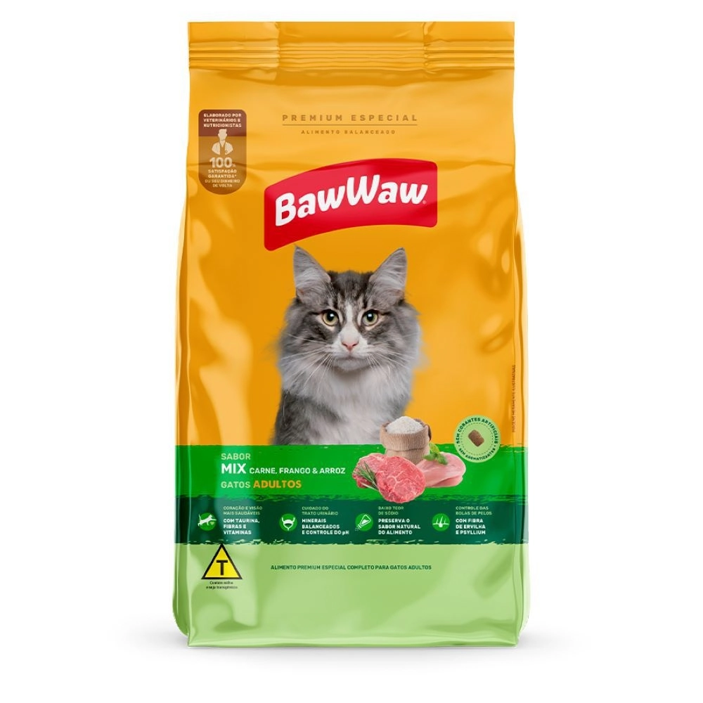 Alim Gatos Baw Waw Mix 900g
