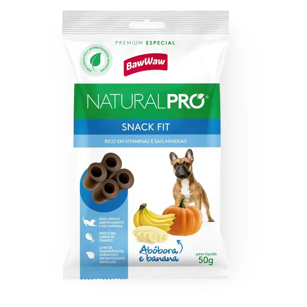 Snack Caes Baw Waw Natural Pro 50g Fit