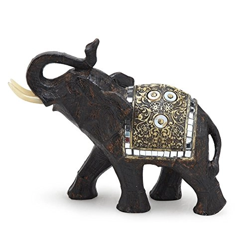 Enf.elefante Preto C/vidrinhos 13cm Espressione