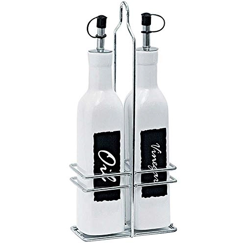 Galheteiro Incasa Zt0003 Porcelana Com Suporte 2 Peças