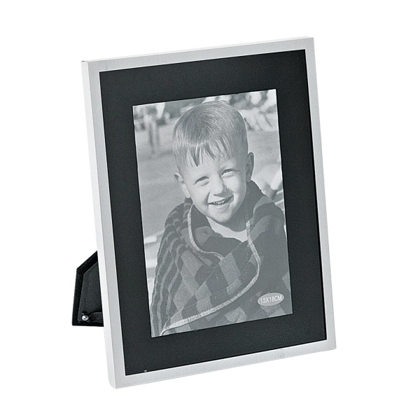 Porta Retrato Btc 13x18cm Aluminio Natural Fd Pto