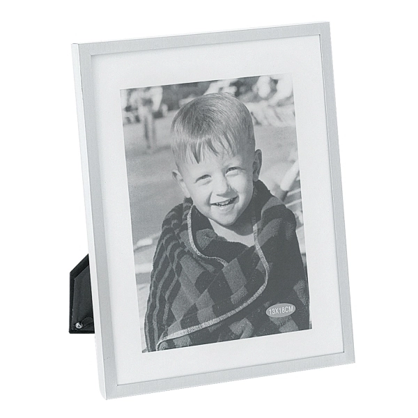 Porta Retrato Btc 13x18cm Aluminio Natural Bco