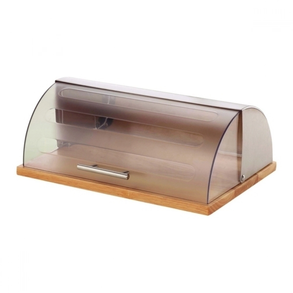 Porta Pao Craw Madeira/inox Tc0002