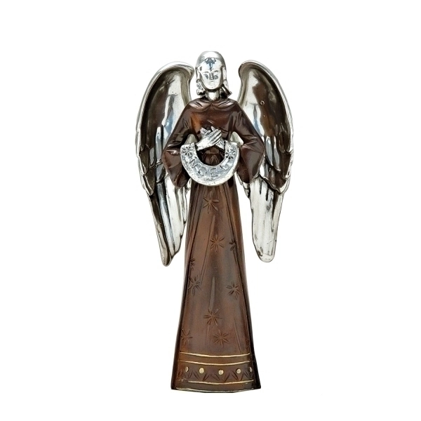 Escultura Btc Anjo 21cm Prata