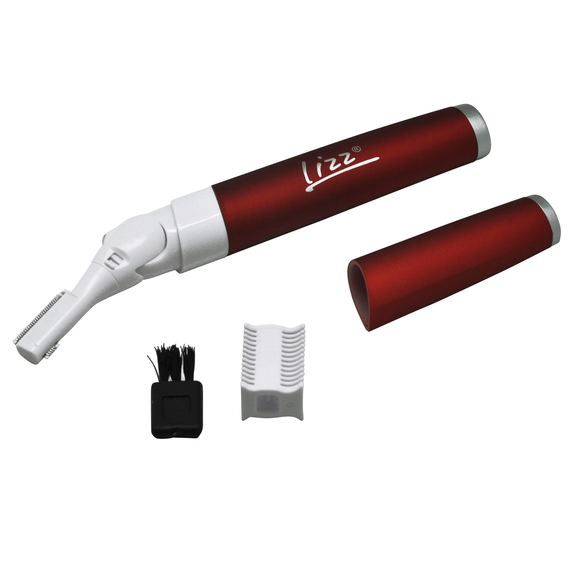 Delineador De Sobrancelha Lizz Soft Groom Bs4000 Vermelho E Branco