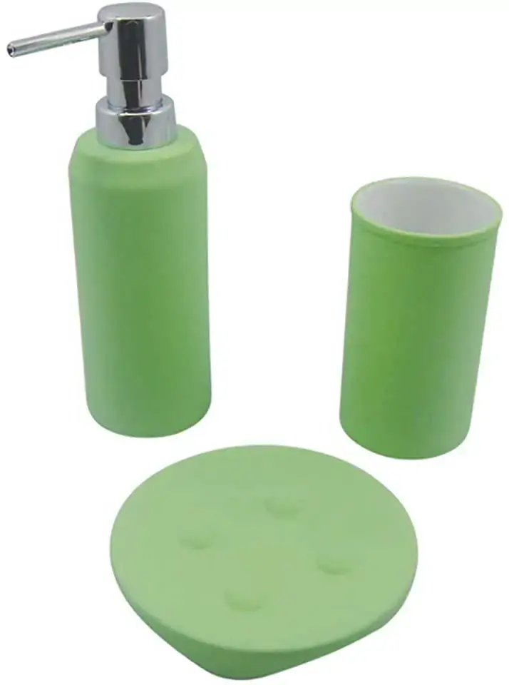 Kit Banheiro C/3 Pcs Craw Verde Claro Hb0007