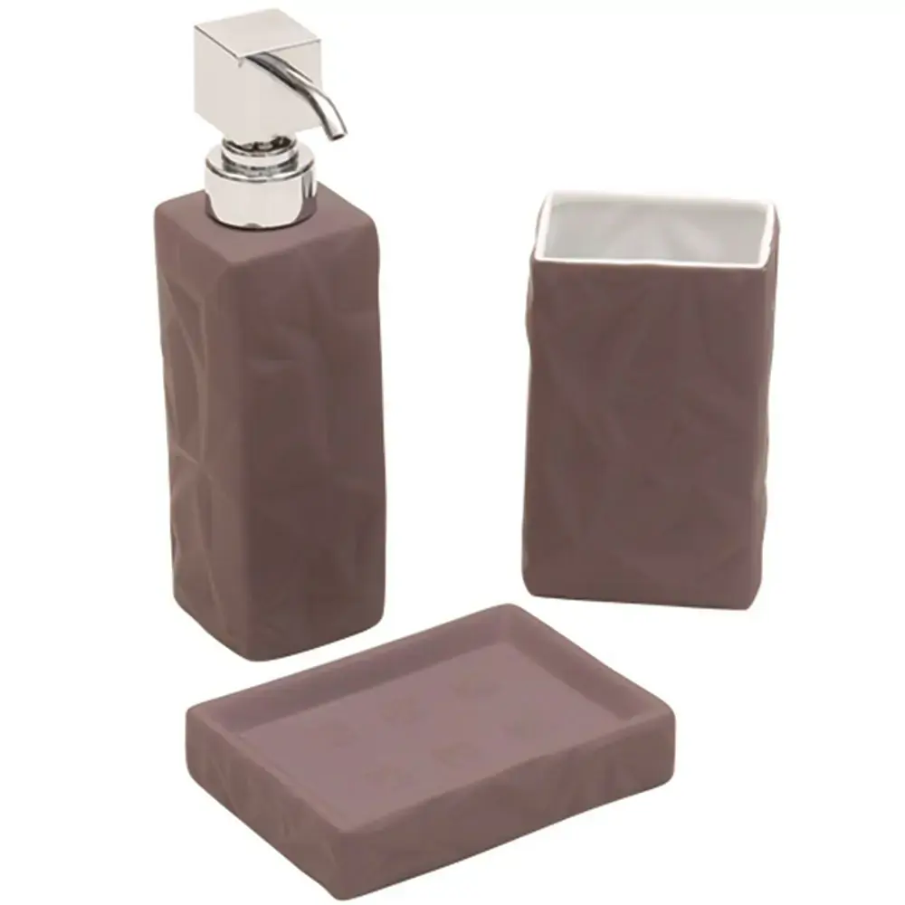 Kit Banheiro Btc Emborrachado Cinza