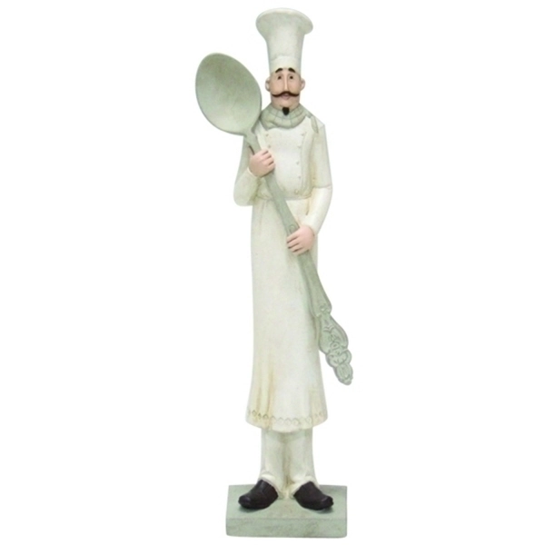 Escultura Btc Cozinheiro C/colher Qc0164