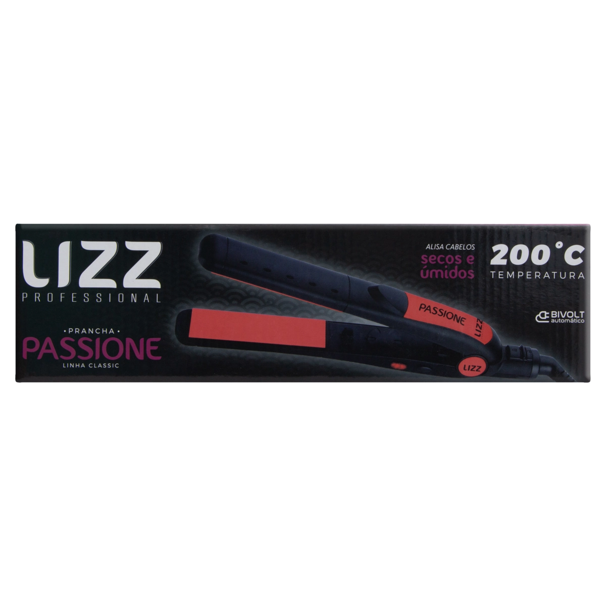 Prancha Preta Passione 35w Lizz Professional Classic Bivolt