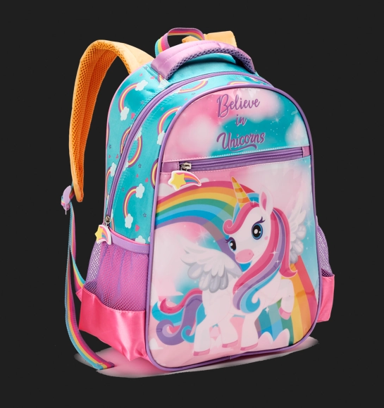 Mochila Infantil Feminina Dl1328 Denlex