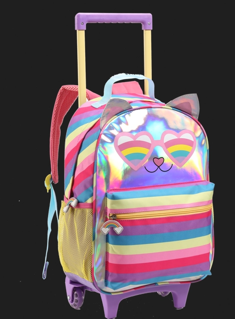 Mochila Rodas Infantil Feminina Dl1334 Denlex