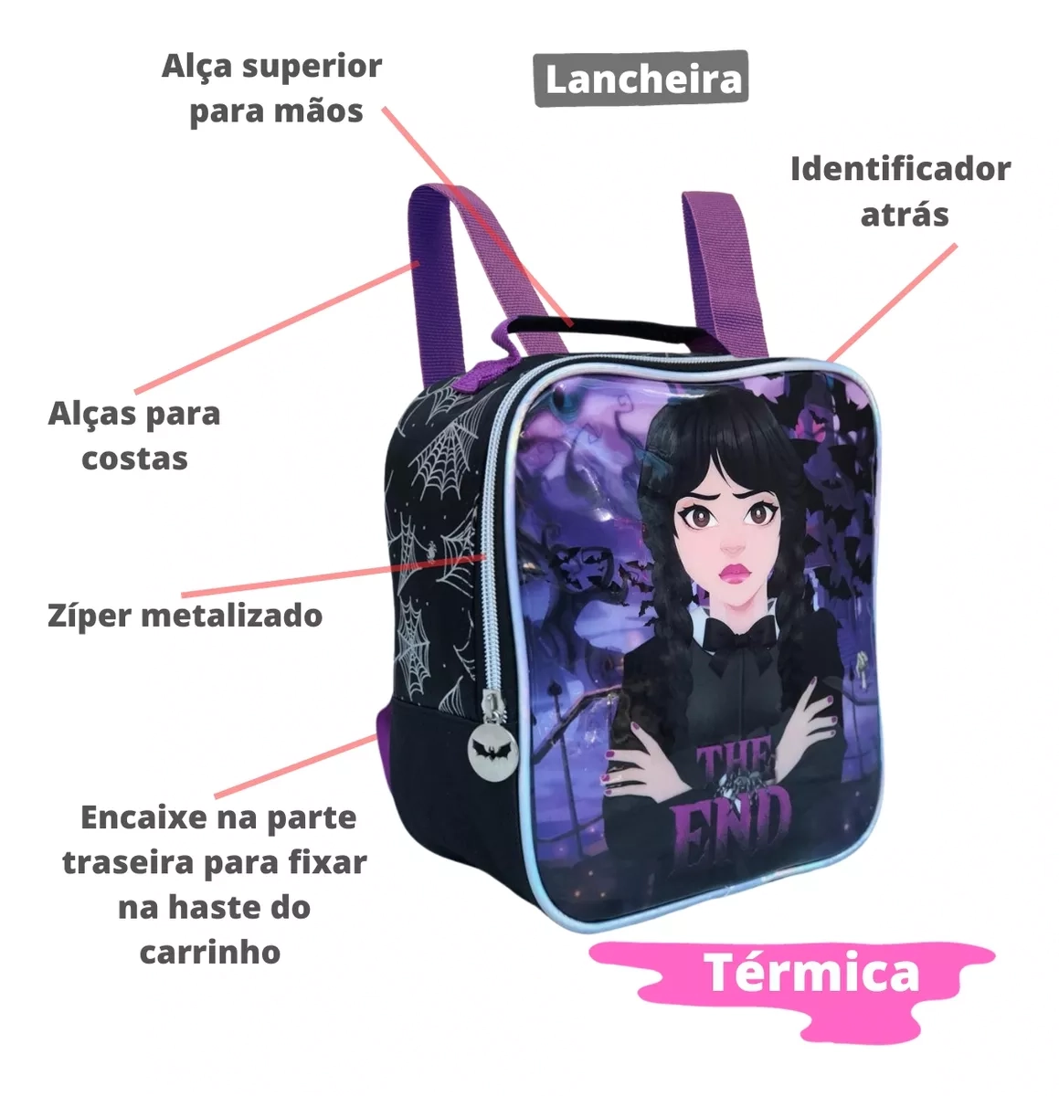 Lancheira Infantil Feminino La1566 Denlex