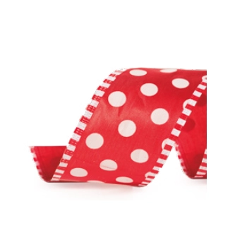 Fita Bolas Vrm/bra 6,3cm Fitas Nat