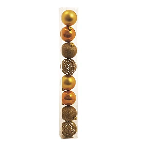 Jg.c/6 Bolas Natal Cromus 6cm Ouro