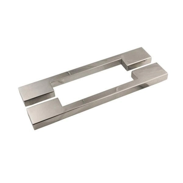 Puxador Para Porta Duplo 150cm 2 Peças Big Thin Geris Inox Escovado