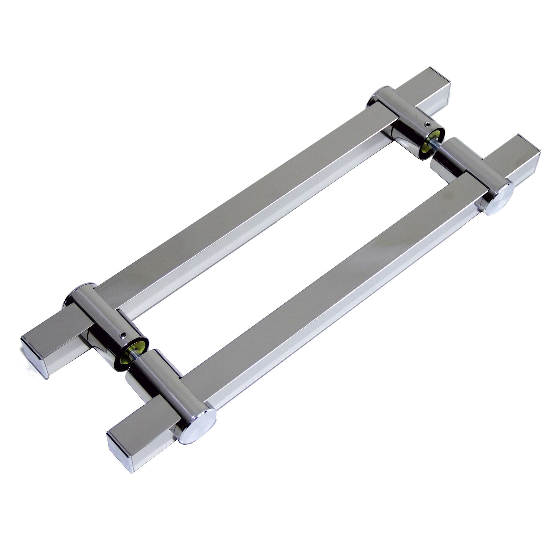 Puxador para Porta de Madeira e Vidro Barra Reta 40cm Aço Inox Polido