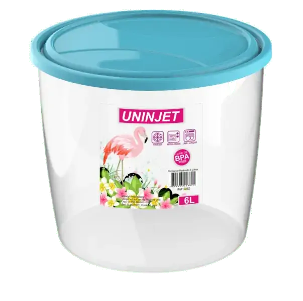 Container Organizador Unijet 6l Redondo Multiuso