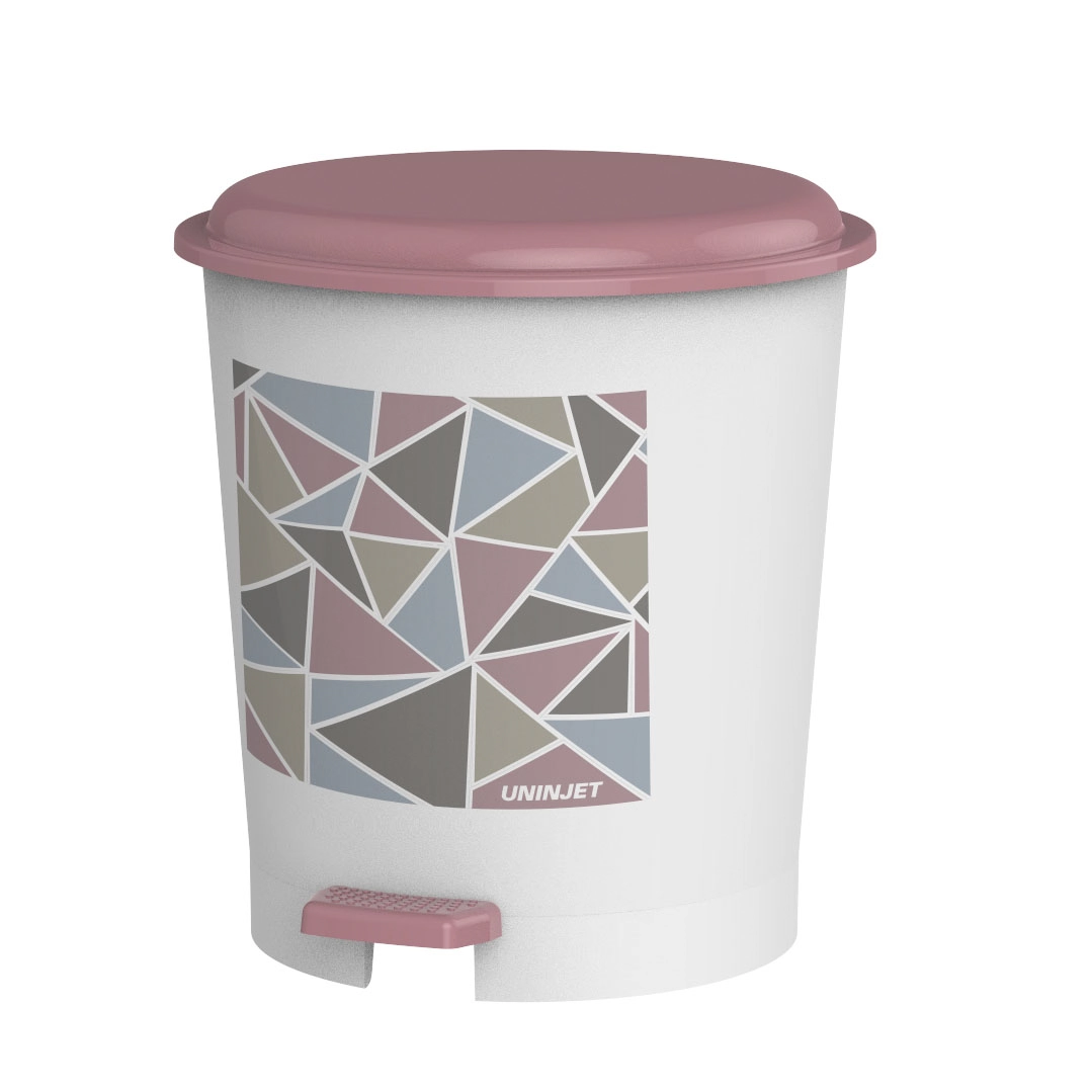 Lixeira Pedal Red. 12l Amore Rosa