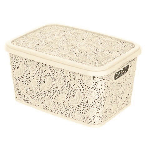 Cesto Organizador Com Tampa 10 Lts 640 Uninjet