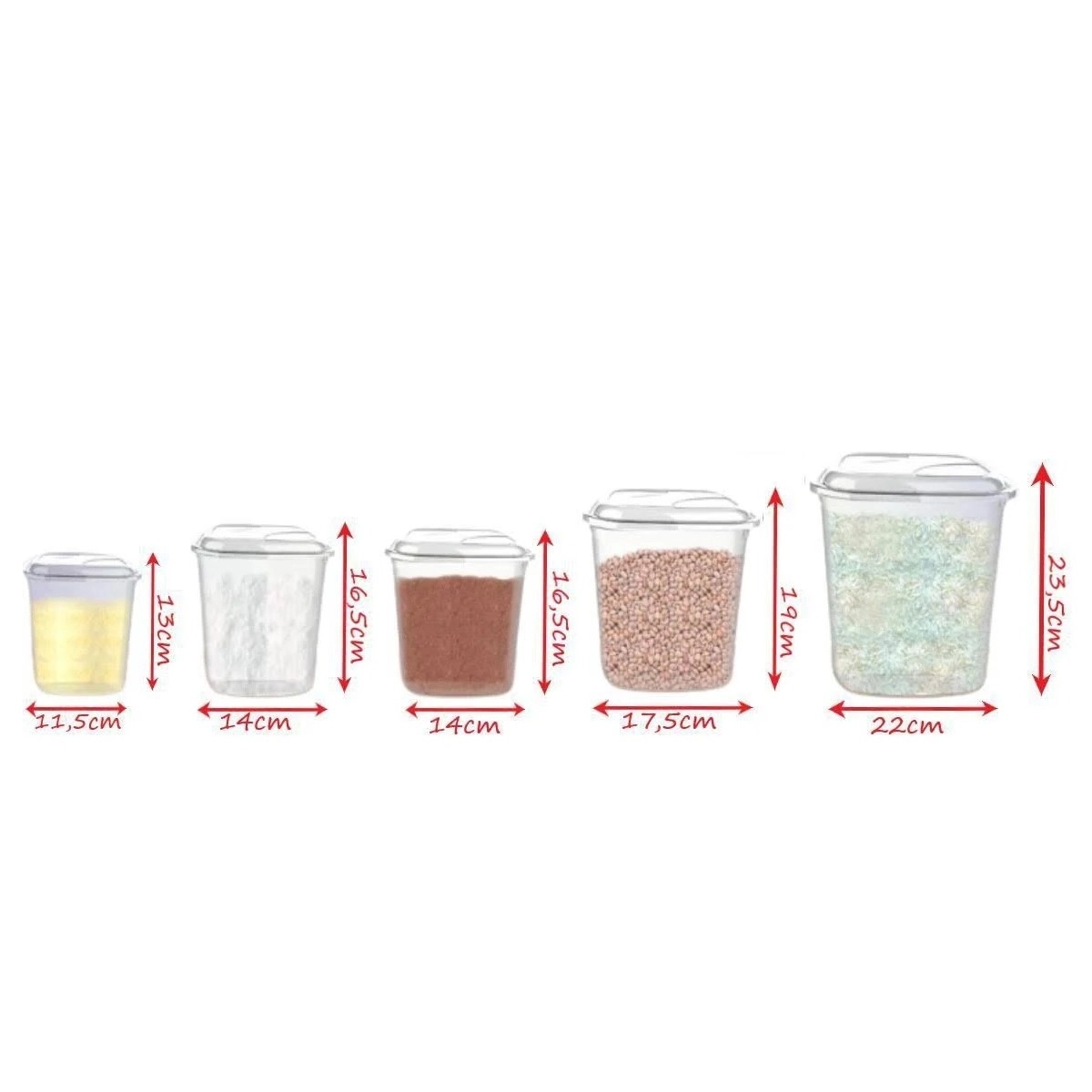 Conj Container 5pcs Pp Na 1142 Uninjet