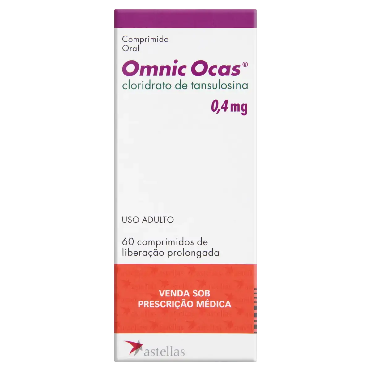 Omnic Ocas 0,4mg Astellas Caixa 60 Comprimidos