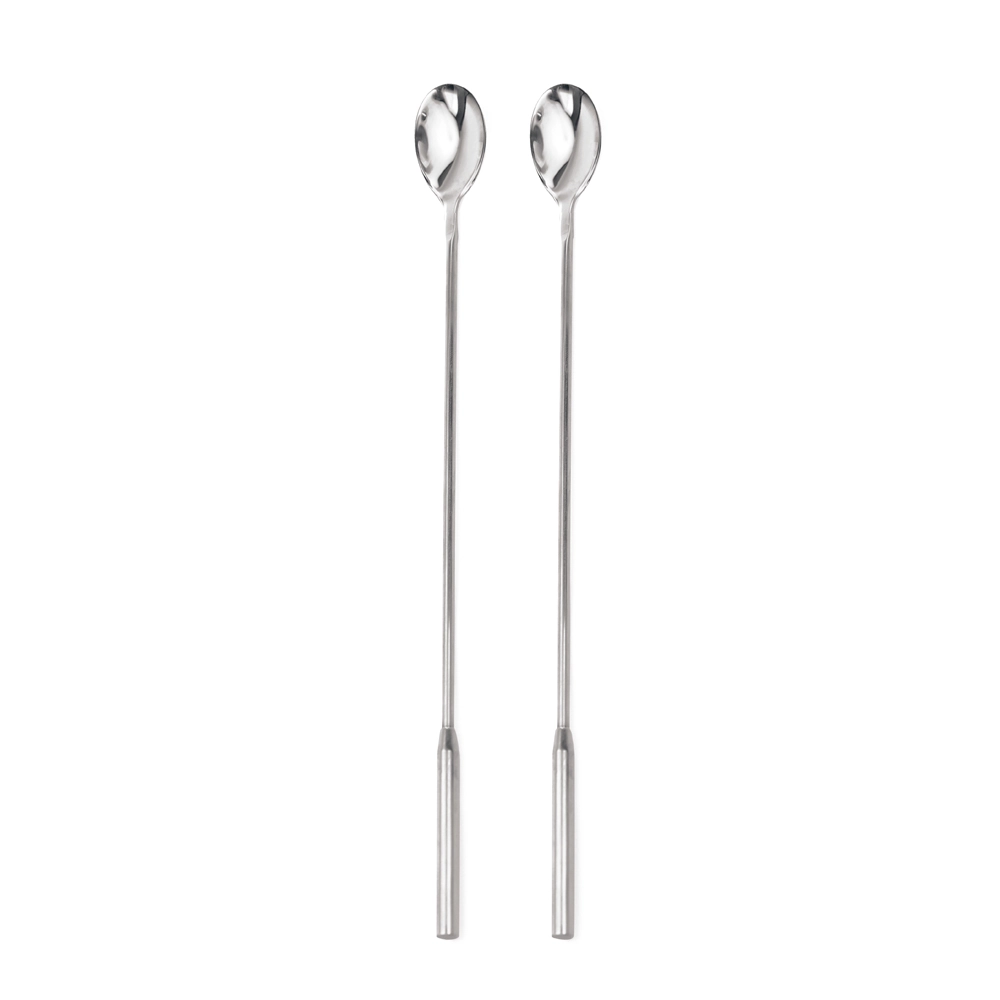 Jogo Colher Cocktail Aco Inox Drinks 2pcs 1015000 Cromus