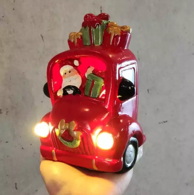 Carro Decor Noel Res Led Vrm 15.7cm 2aaa 1106164 Cromus