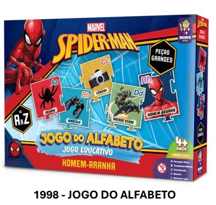 Jg Ed Marvel Jogo Alfabeto H Aranha