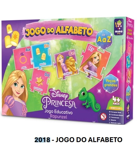J Princ Disney Jogo Alfabeto Rapunzel