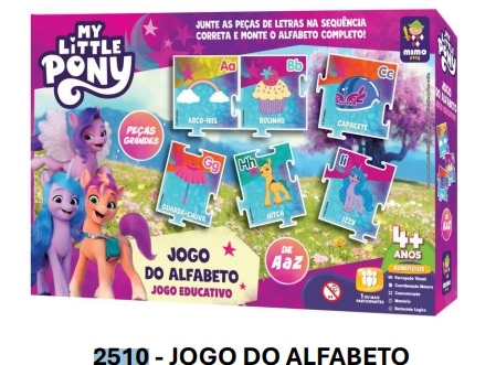 Jogo Educ My Little Pony Jg Do Alfabeto