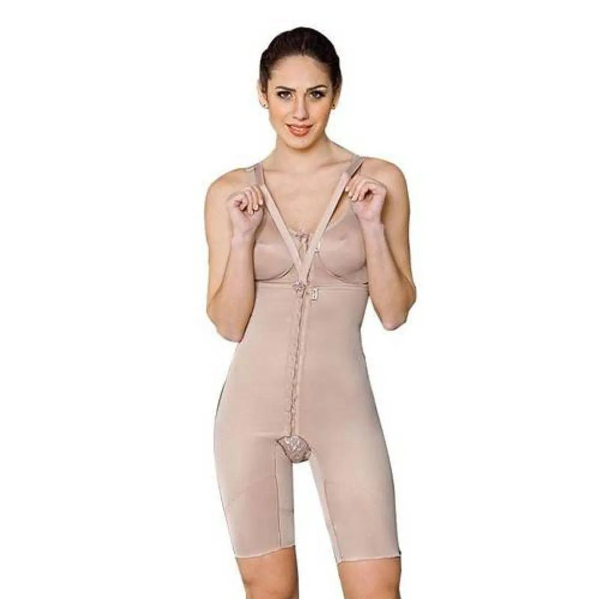 Cinta Bermuda Com Colchete e Cintura Alta 2034 - Tam: G