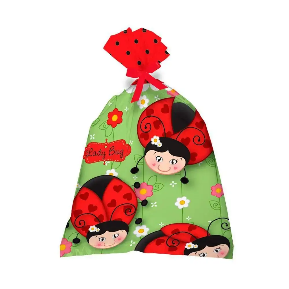 Sacola Plast Festcolor Joaninha C/8