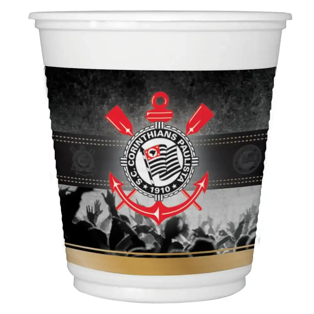 Copo Festcolor Plastico Corinthians C/8