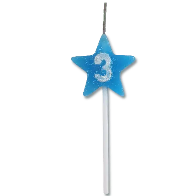 Vela Festcolor Star Citrus Azul N3