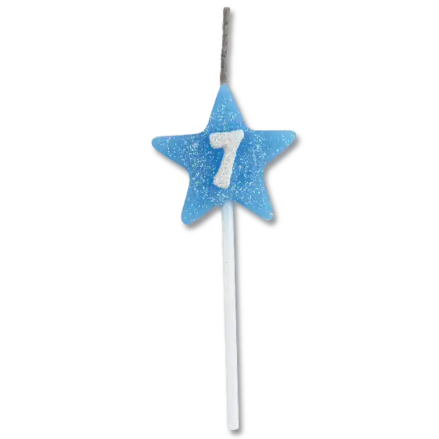 Vela Festcolor Star Citrus Azul N7