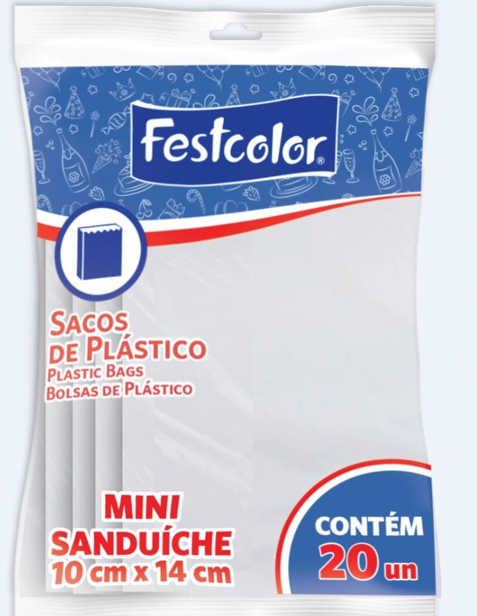 Saco Plastico P Mini Sanduiche C 20 104101 Festcollor