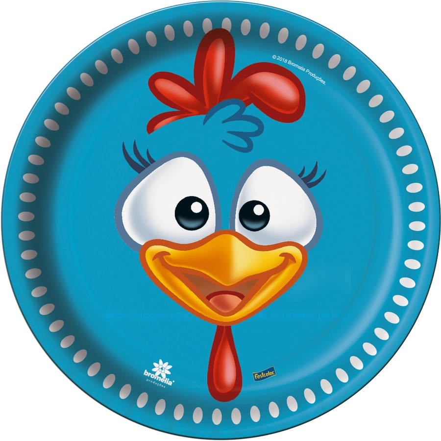 Prato Galinha Pintadinha C/8