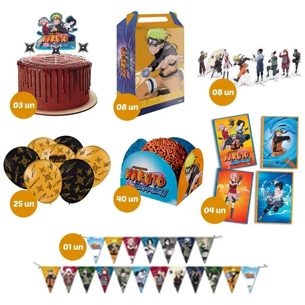 Kit So Um Bolinho Festcolor Naruto 108551 Festcolor