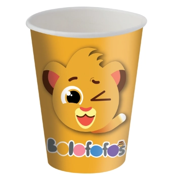 Copo Papel Bolofofos 108634 200 Ml 8 Un Fest