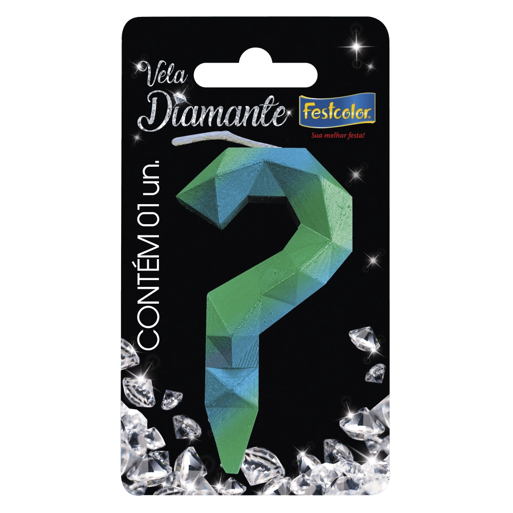 Vela Diamante Azulverde N Festcolor