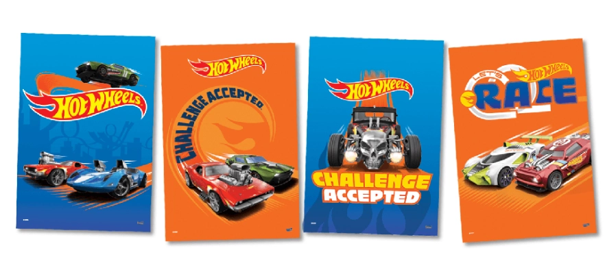 Quadros Dec Hot Wheels 04un 109109 Festcolor